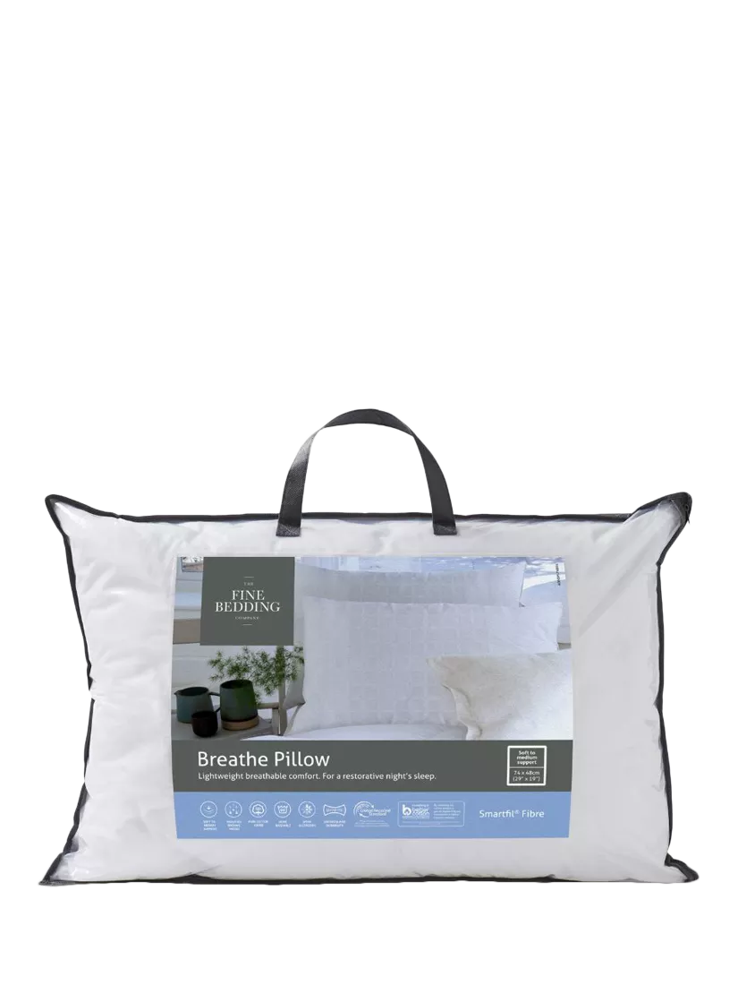 Fine Bedding Breathe standard pillow soft medium (British brand)