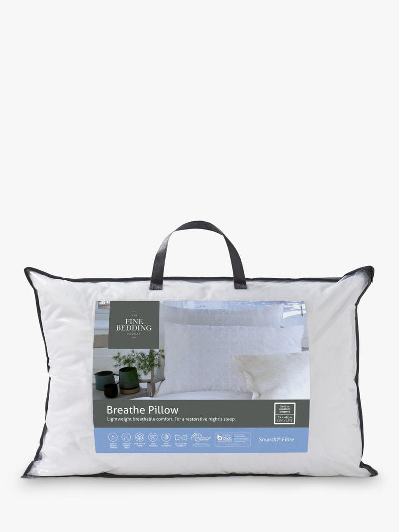 Fine Bedding Breathe standard pillow soft medium (British brand)