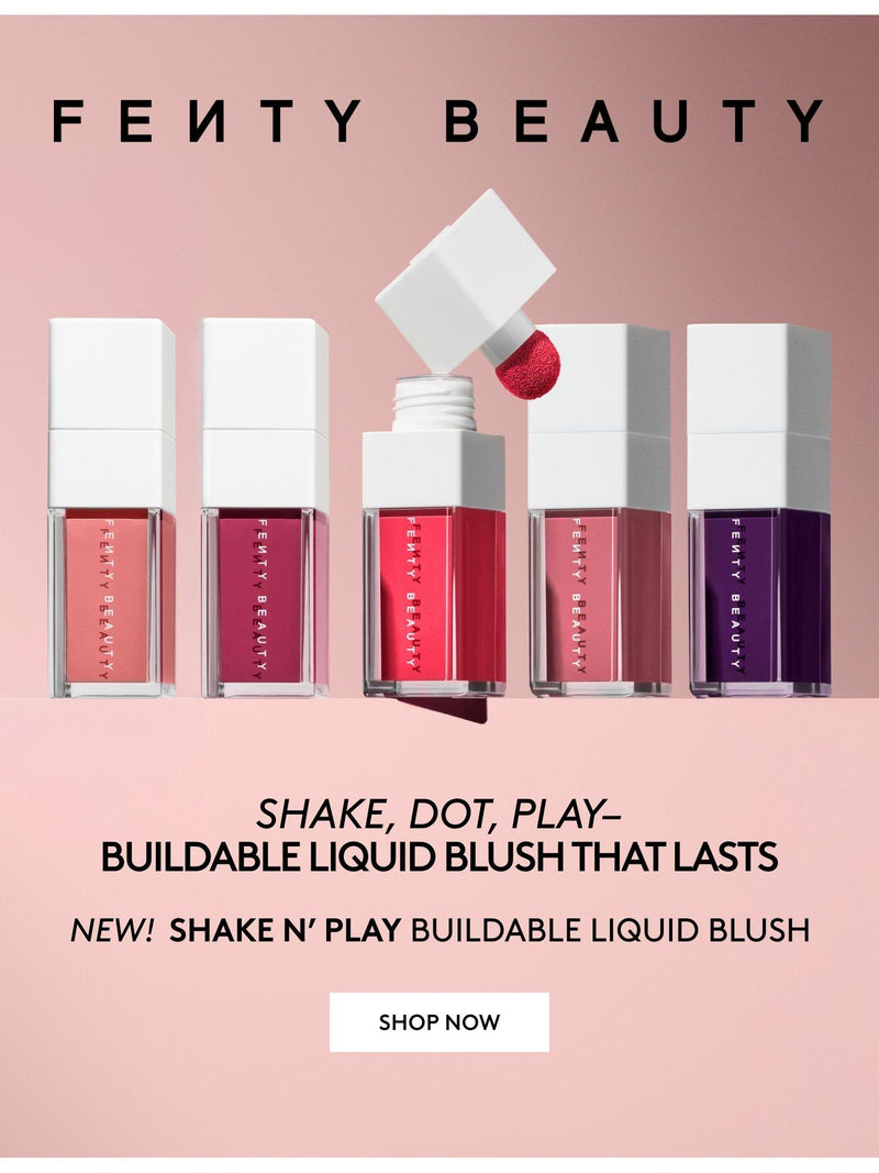 Fenty Beauty Shake 'N Play buildable liquid blush 9ml - British product