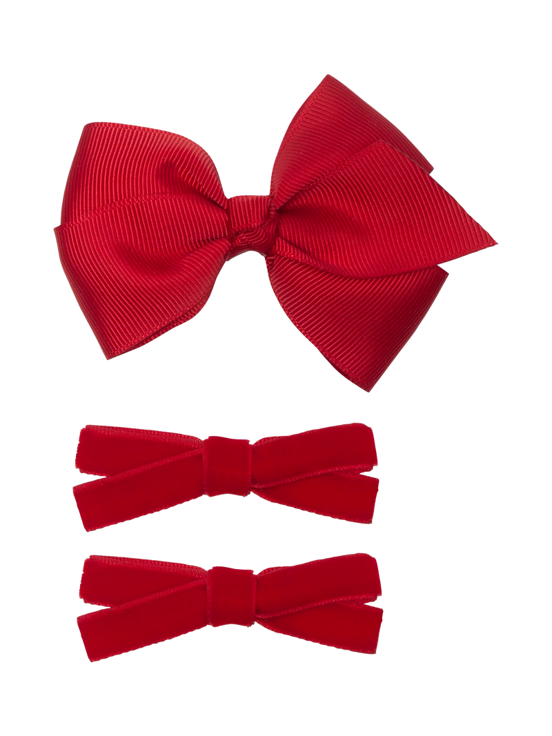 Mimi & Lula Kids Classic Bow Clips, Pack of 3
