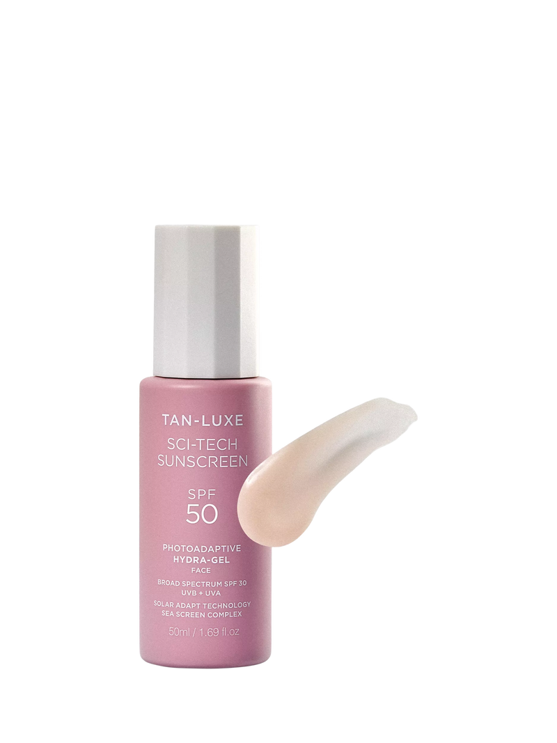 Tan-Luxe photoadaptive hydra-gel face sunscreen 50ml (British brand)