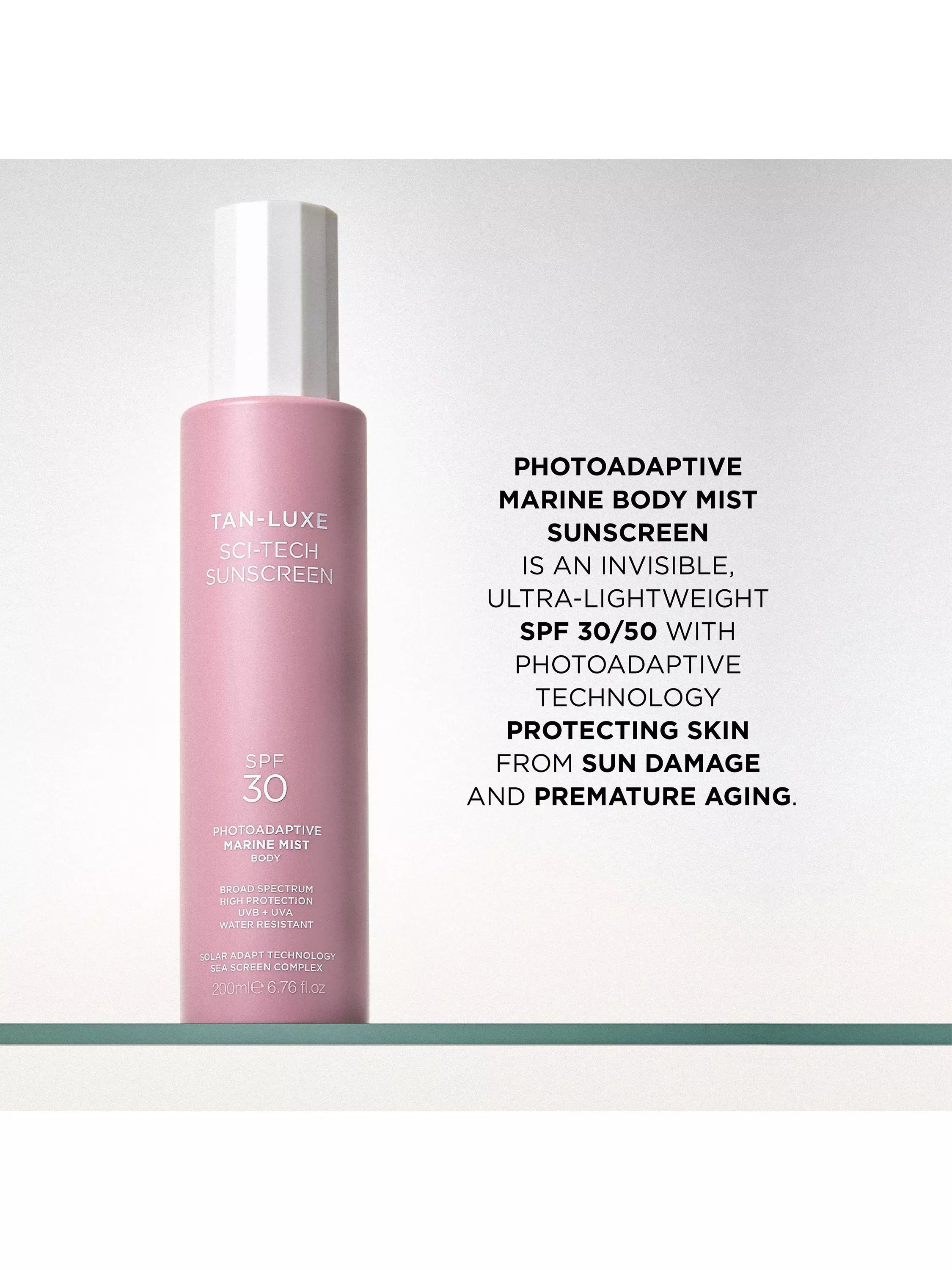 Tan-Luxe photoadaptive marine mist SPF 30 200ml - British product