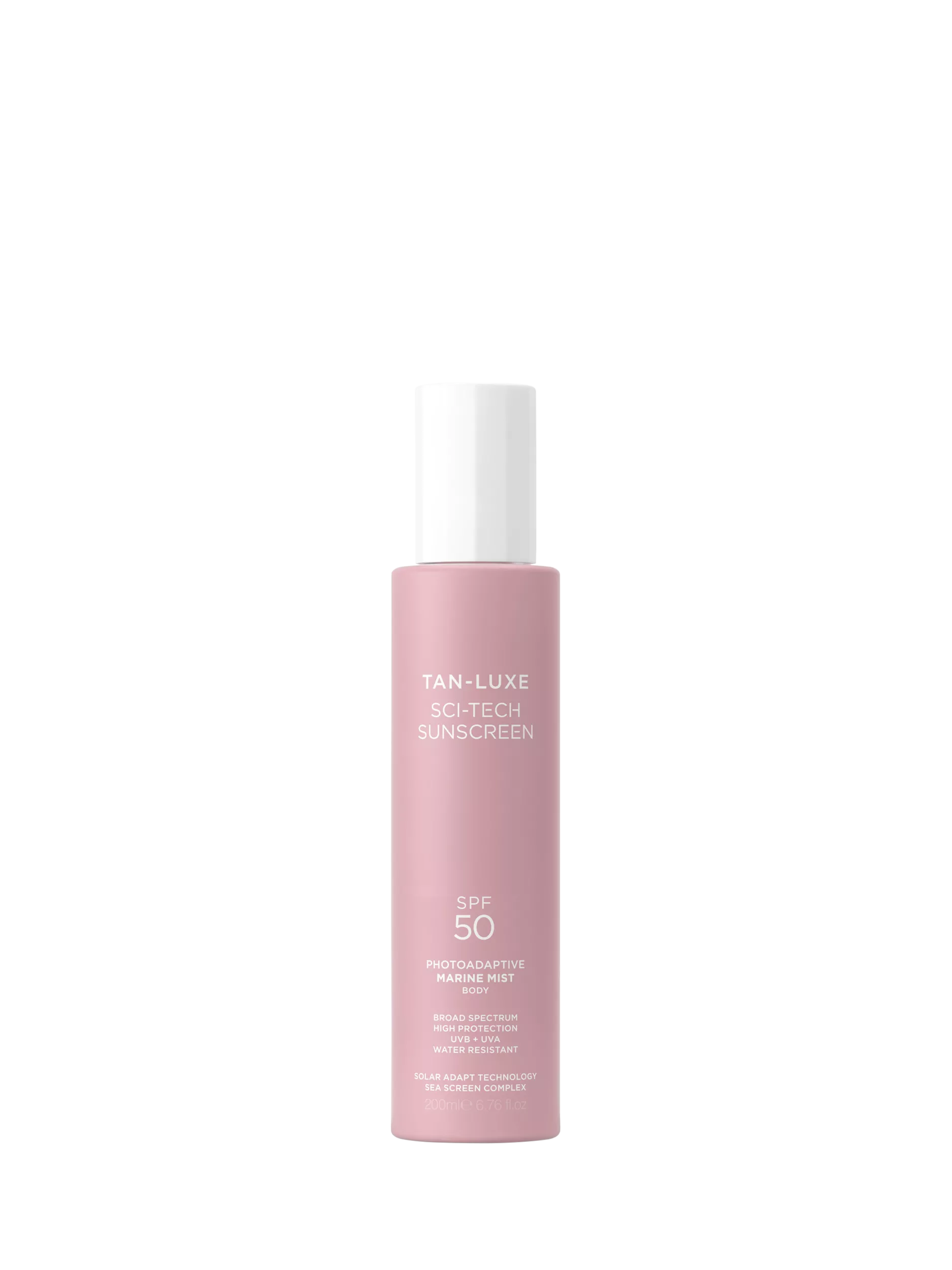 Tan-Luxe body sunscreen mist SPF 50 200ml, UK version
