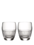 Wedgwood Helia cut crystal glass tumblers set of 2, imported from the UK