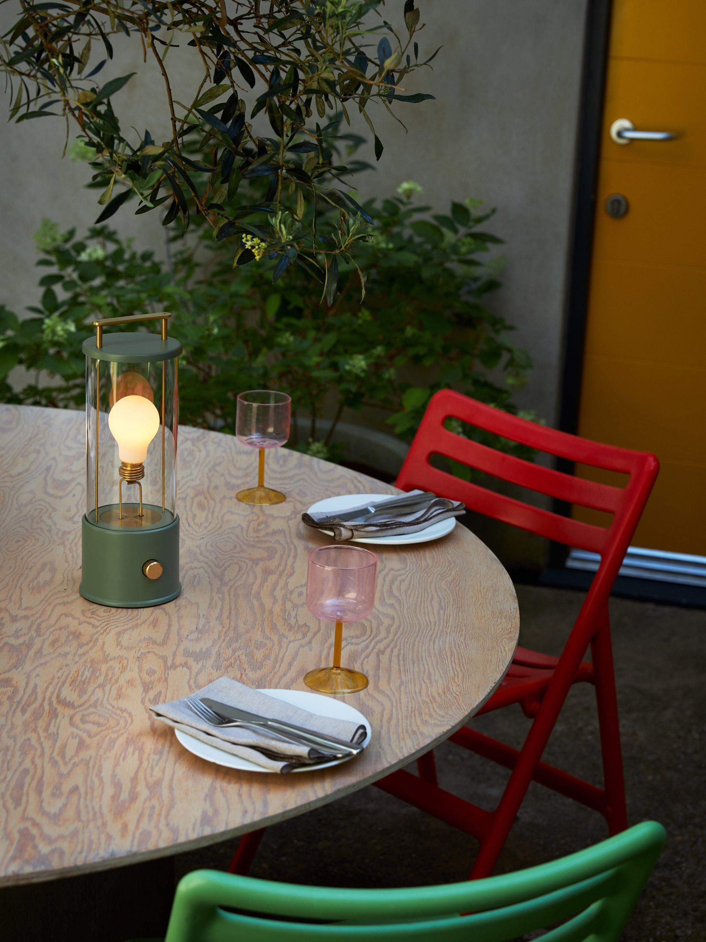tala Muse 2.0 outdoor table lamp green - British product