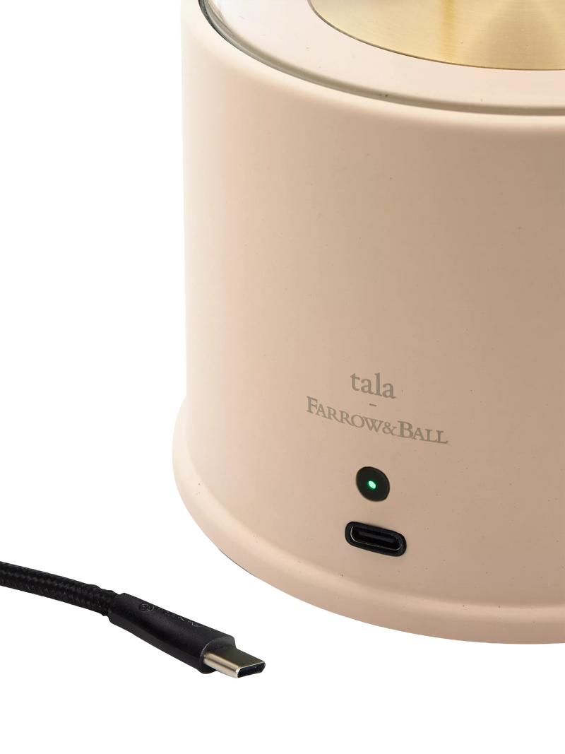 tala outdoor table lamp in Setting Plaster Pink (British brand)