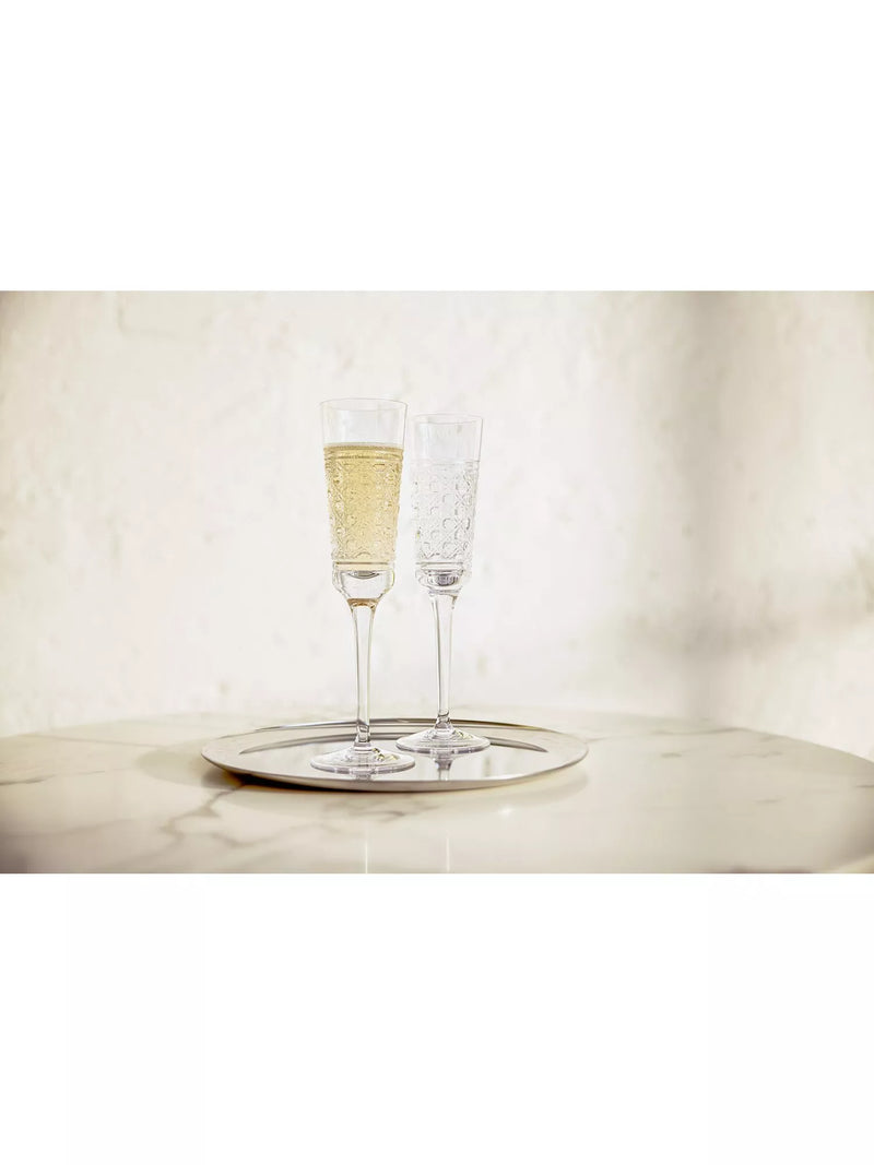 Waterford Opulence crystal champagne flutes set of 2 190ml, imported from the UK