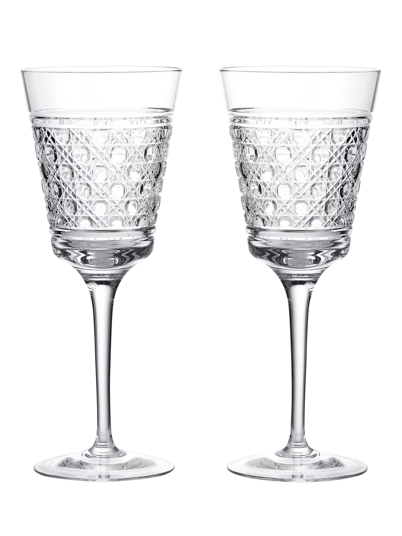 Waterford Opulence crystal white wine glasses 320ml - British product