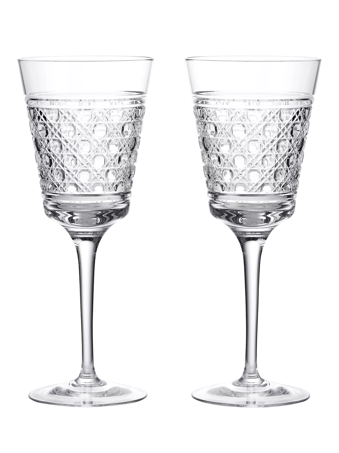 Waterford Opulence crystal white wine glasses 320ml - British product