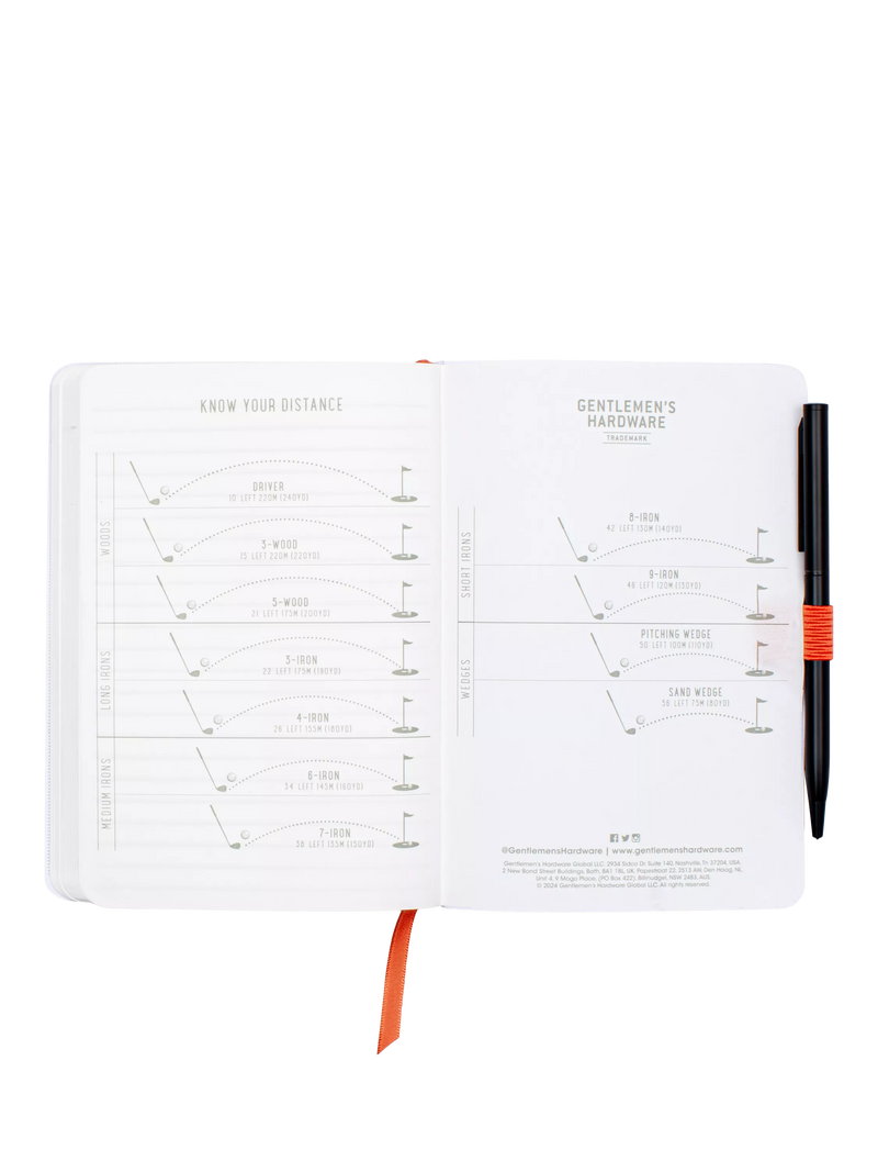 Gentlemen's Hardware waterproof golf notebook 196 pages - British product