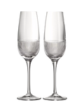 Wedgwood crystal champagne flutes set of 2 330ml, imported from the UK