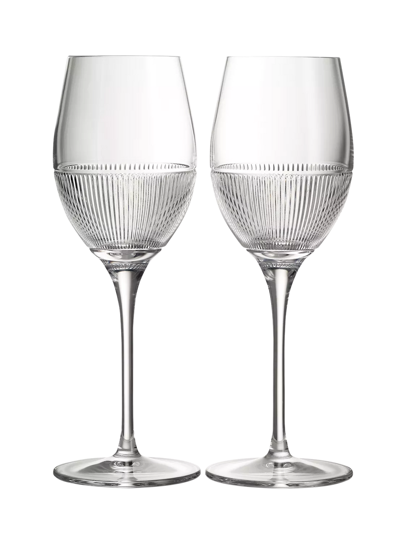 Wedgwood Helia crystal wine glasses 350ml pair, imported from the UK