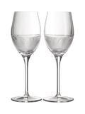 Wedgwood Helia crystal wine glasses 350ml pair, imported from the UK