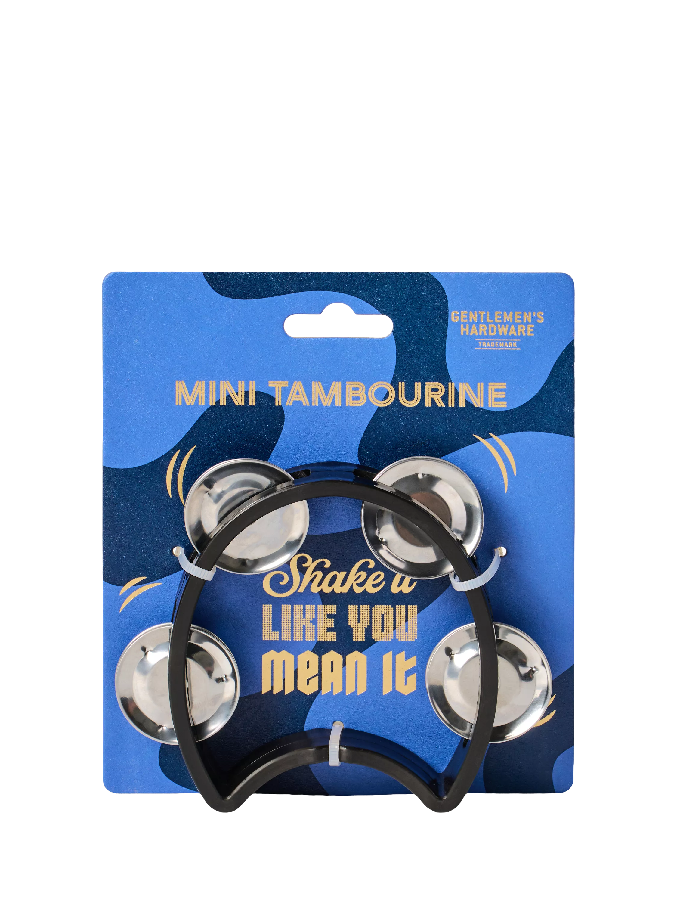 Gentlemen's Hardware mini tambourine small desk percussion - British product