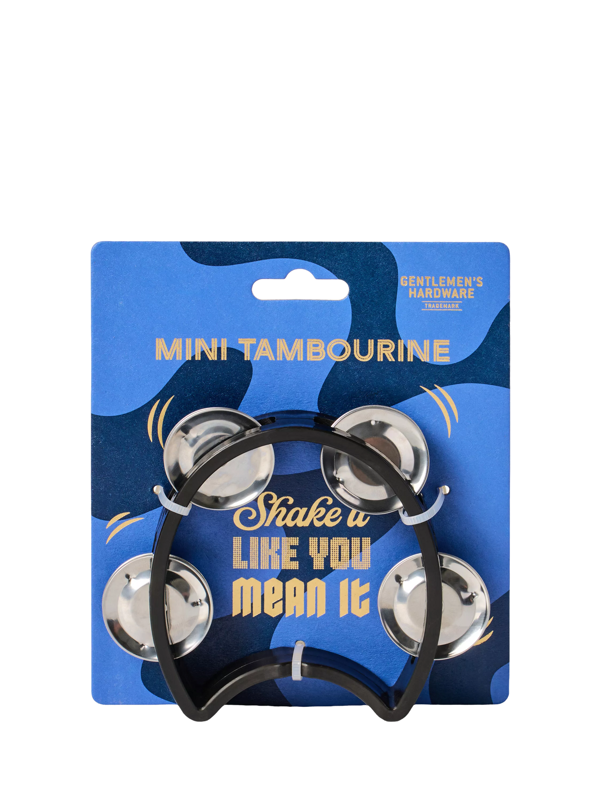 Gentlemen's Hardware mini tambourine small desk percussion - British product