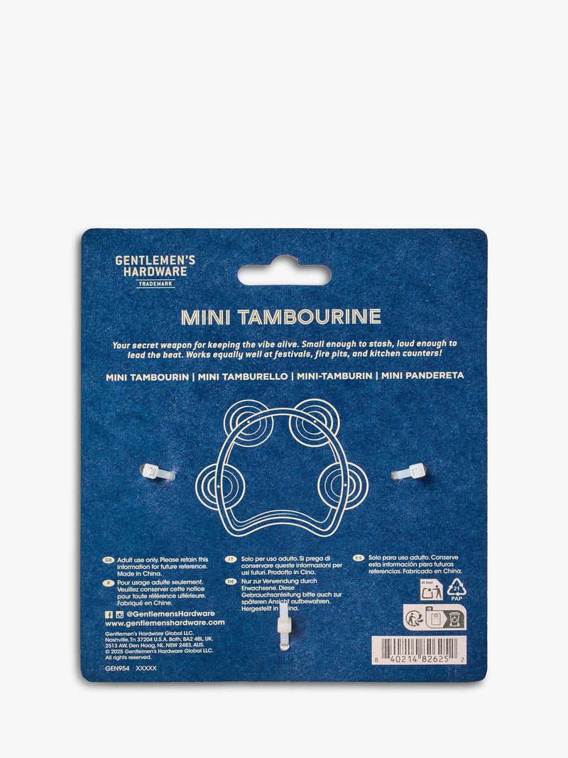 Gentlemen's Hardware mini tambourine small desk percussion - British product