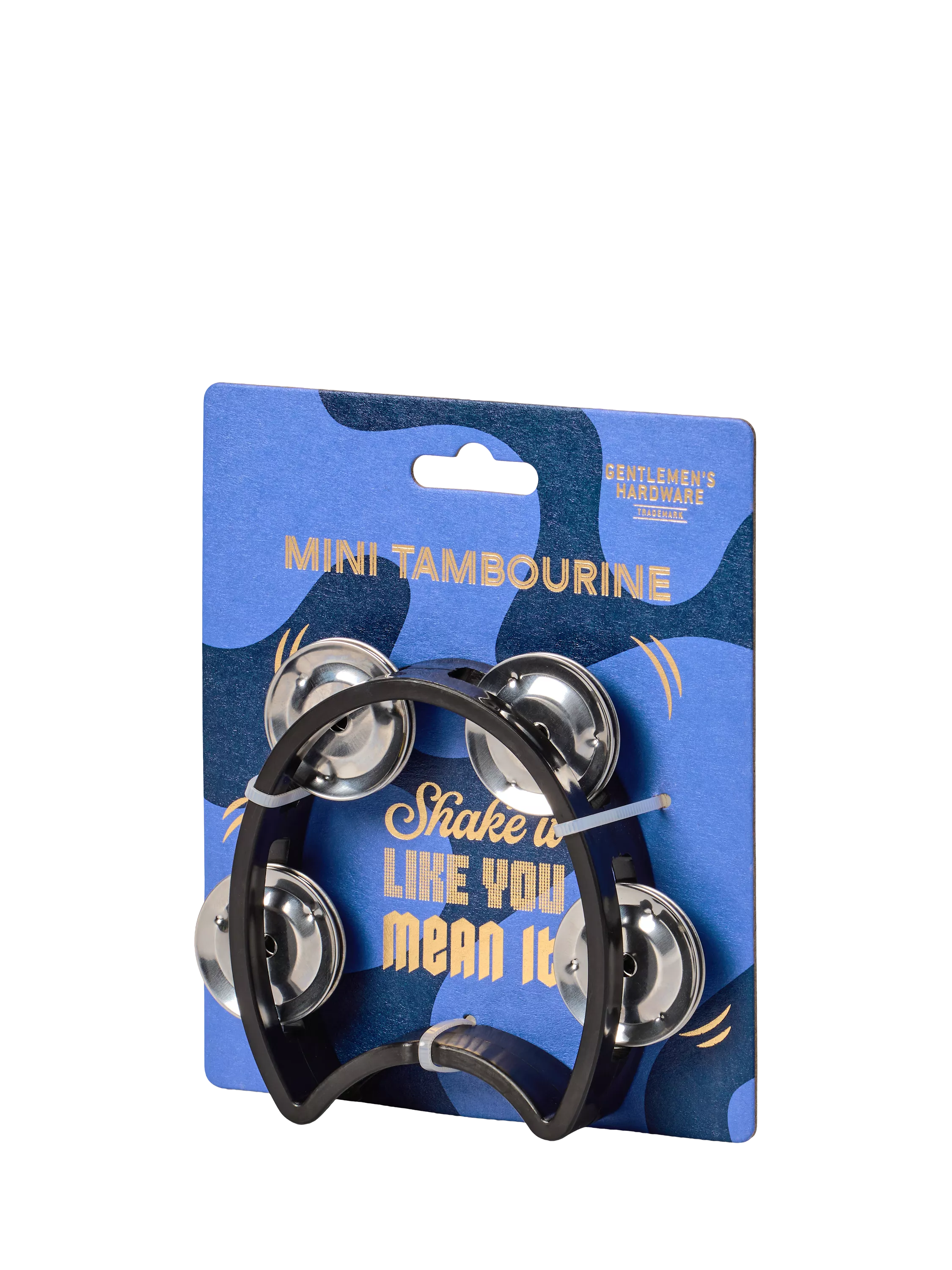 Gentlemen's Hardware mini tambourine small desk percussion - British product