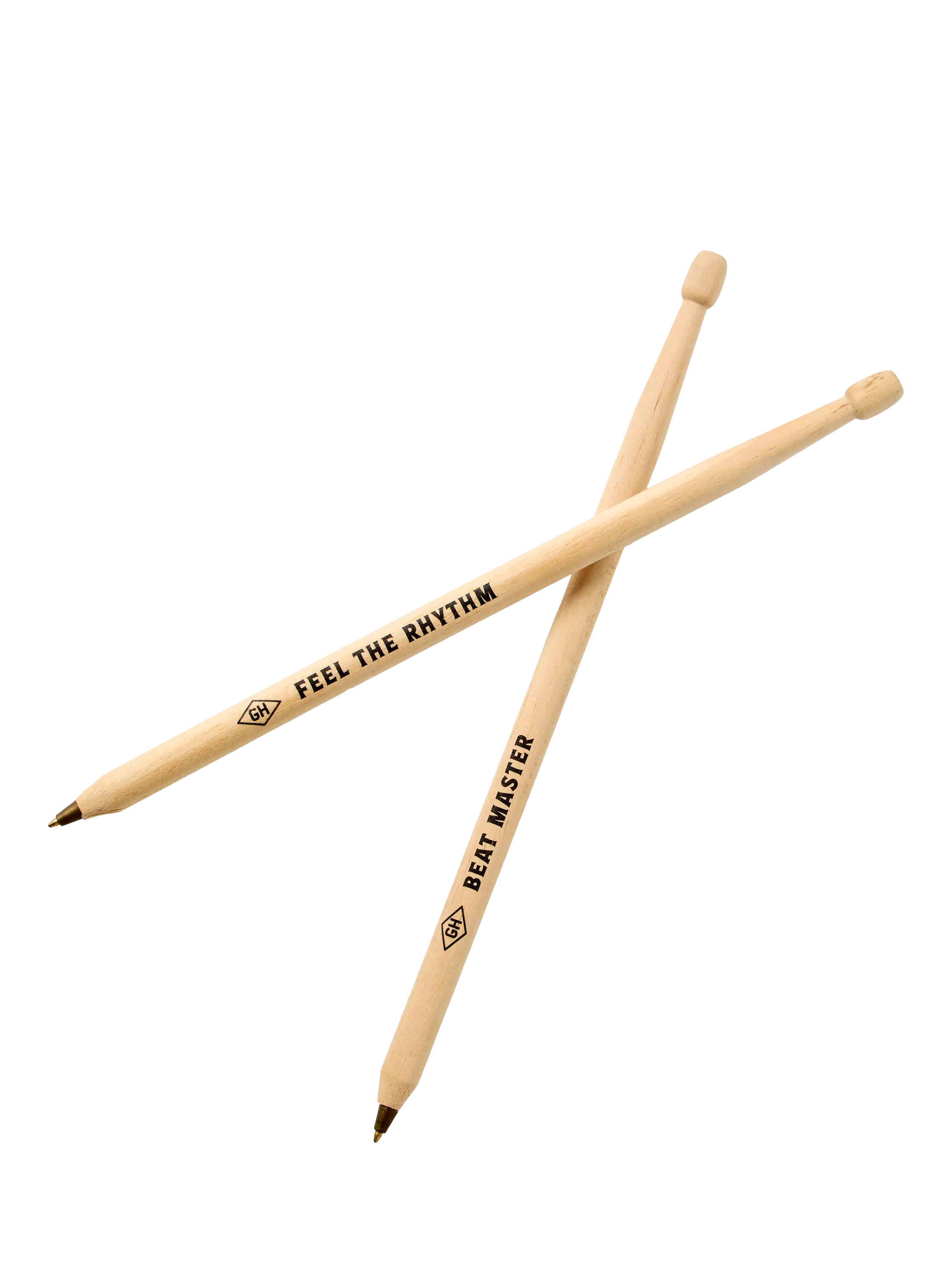 Gentlemen's Hardware drumstick ballpoint pen set of 2 natural - British product