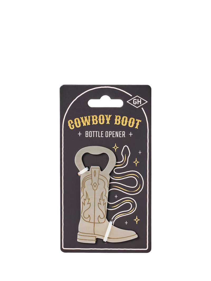Gentlemen's Hardware cowboy boot bottle opener, imported from the UK