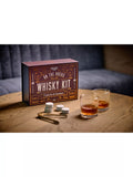 Gentlemen's Hardware whisky kit with tumblers and granite stones - British product