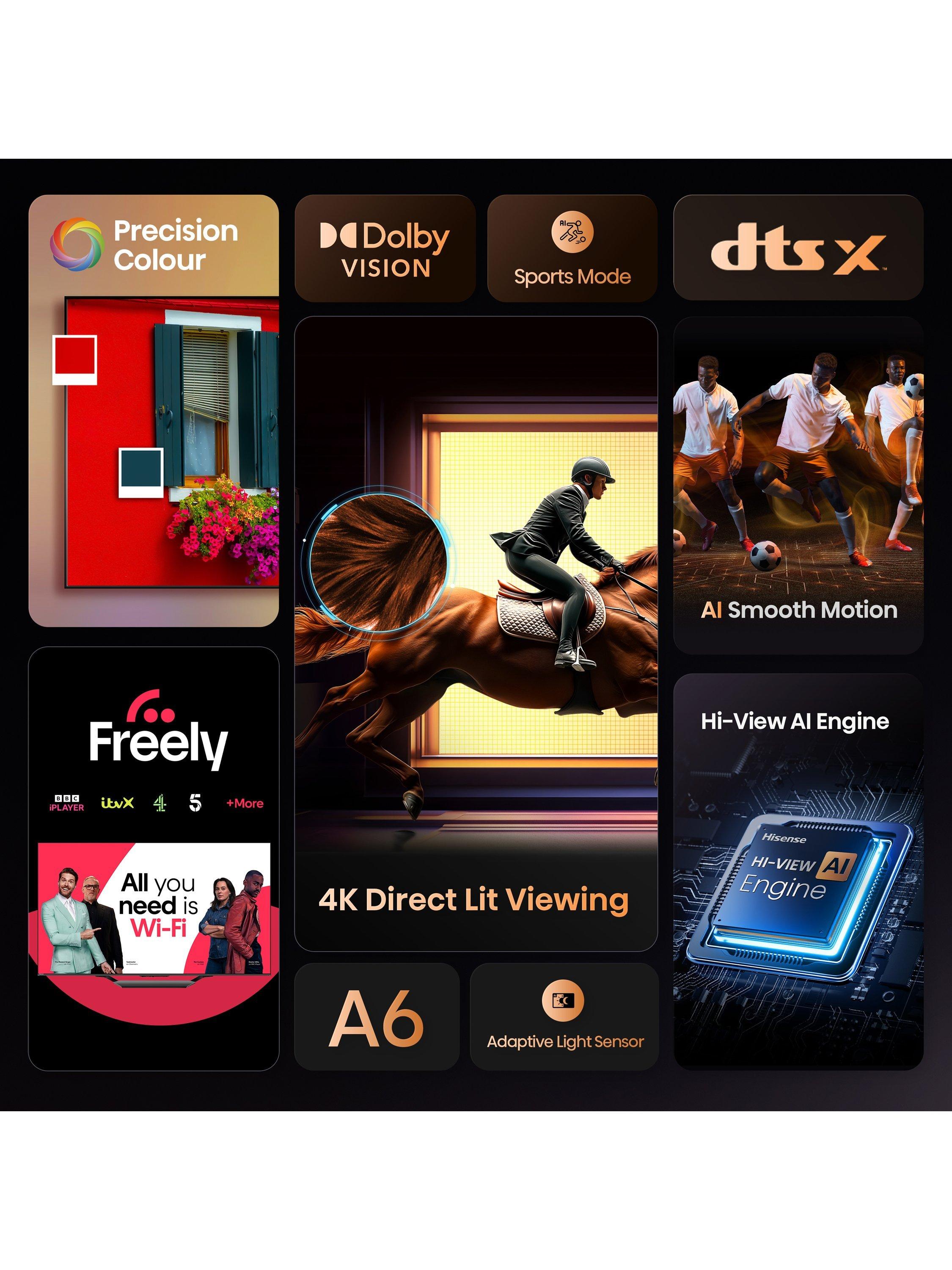 Hisense 75A6QTUK 4K Smart TV 75 inch - British product
