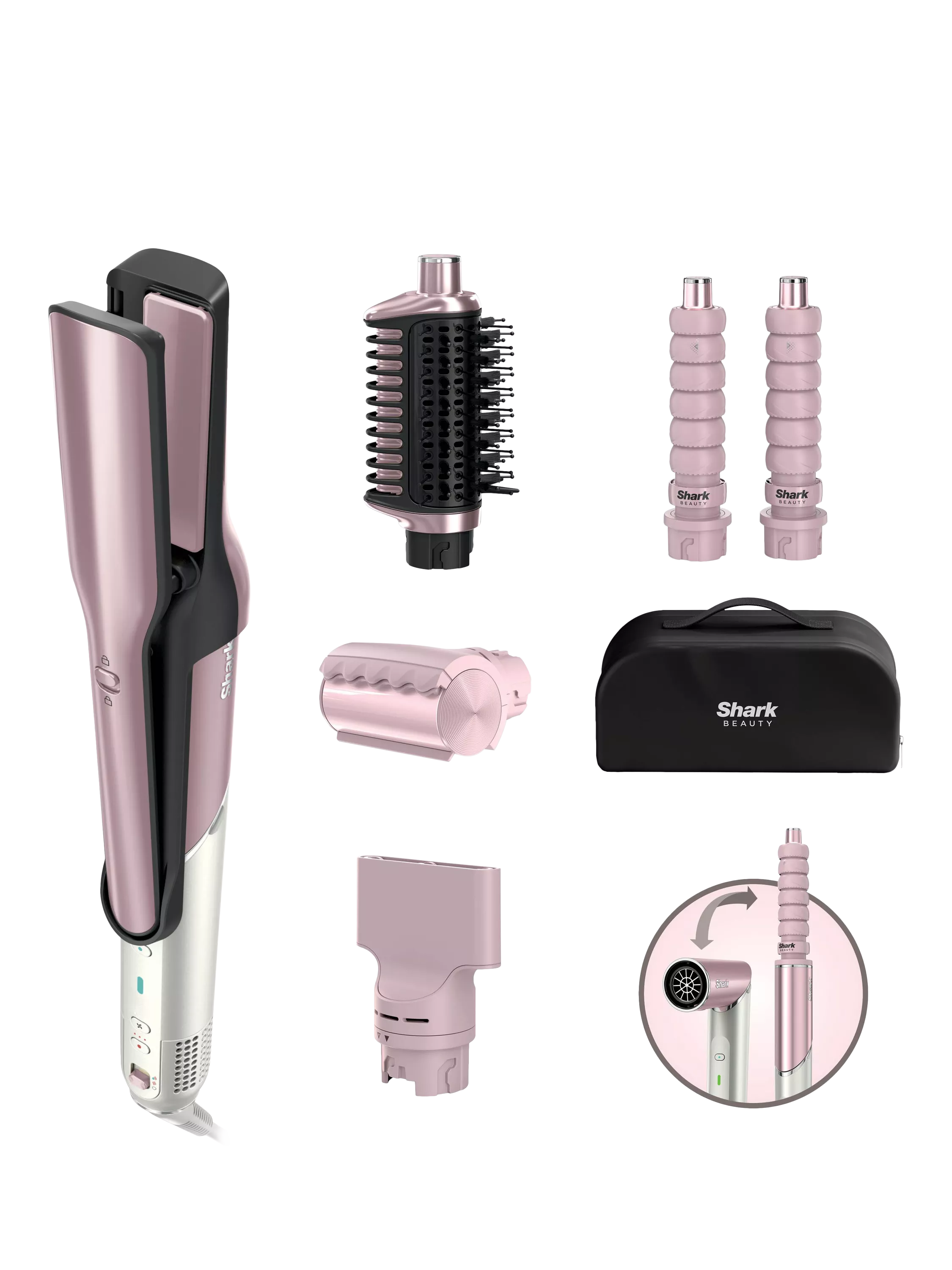 Shark GlamAir Pink Multi-Styler - British product