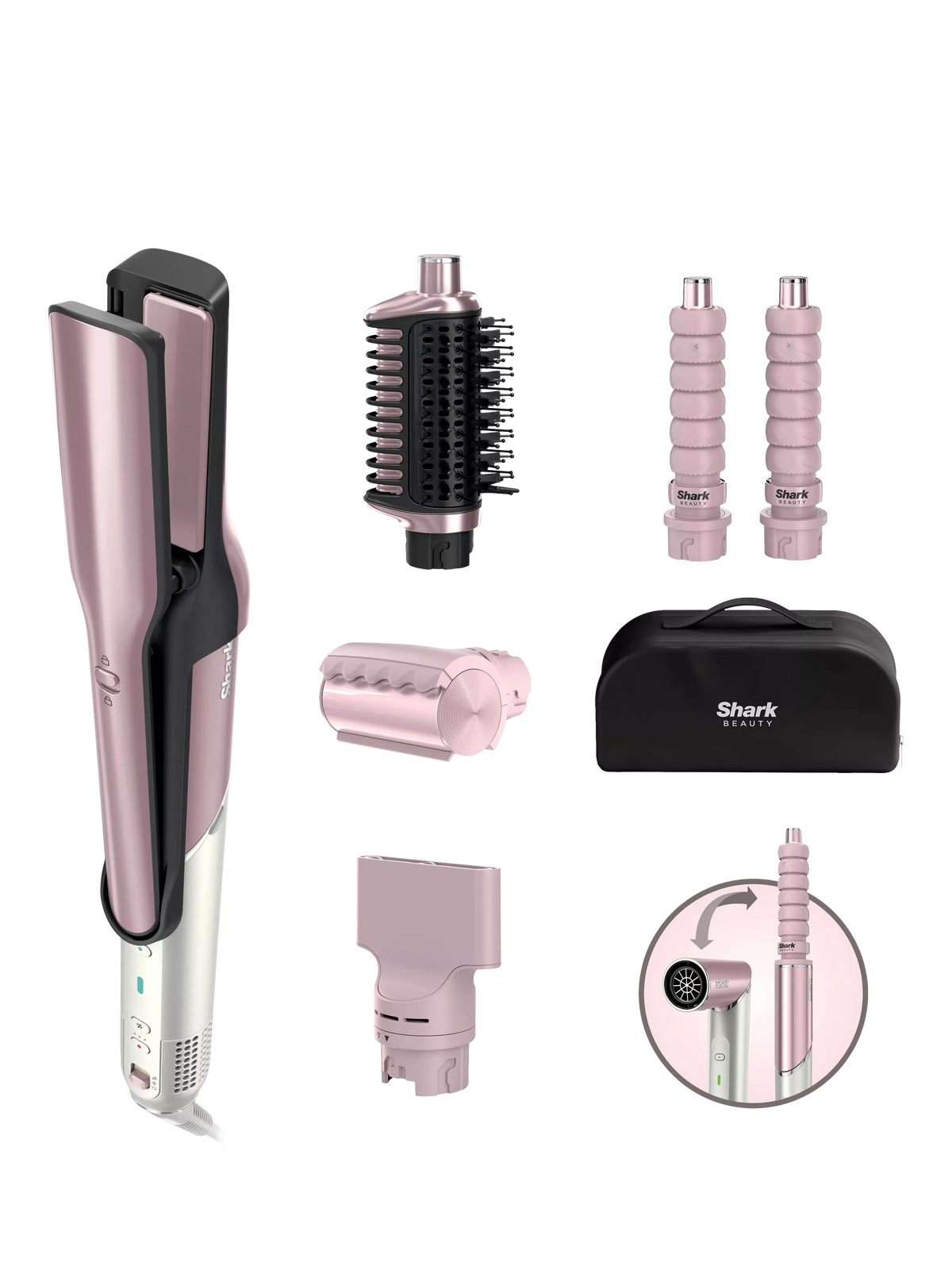 Shark GlamAir Pink Multi-Styler - British product