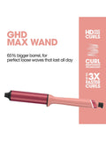 ghd Chronos Curve Max hair styler wand 38mm candy coral (British brand)