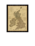 Brookpace Lascelles framed map of British Isles 1788 111x86cm (British brand)