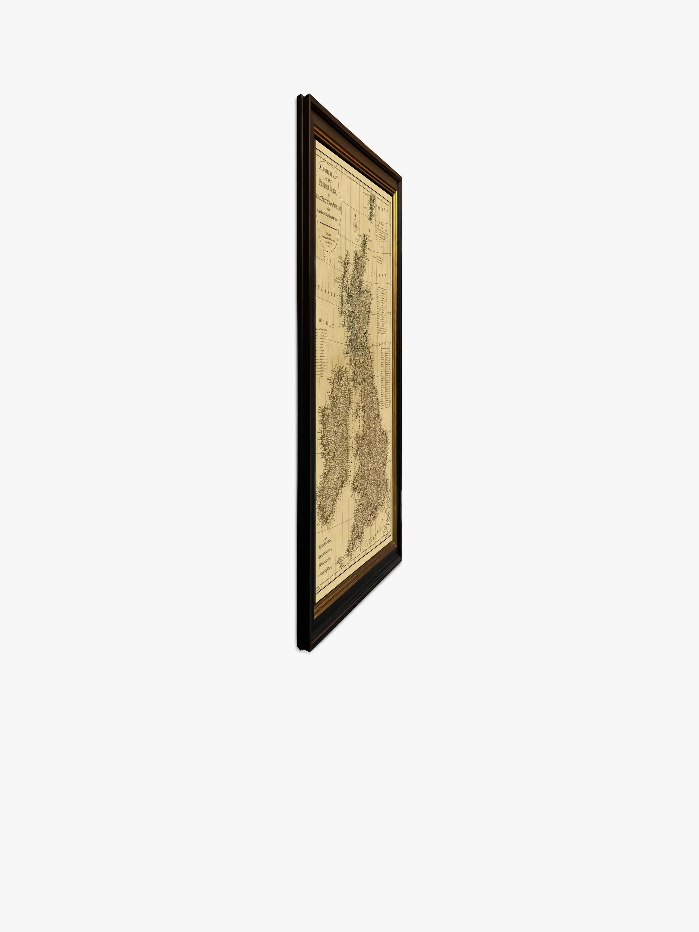 Brookpace Lascelles framed map of British Isles 1788 111x86cm (British brand)