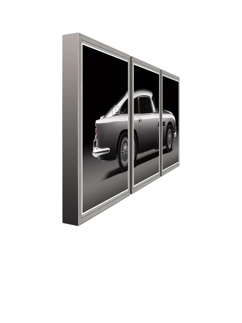Brookpace Lascelles Aston Martin DB5 triptych 175cm framed print set, UK version