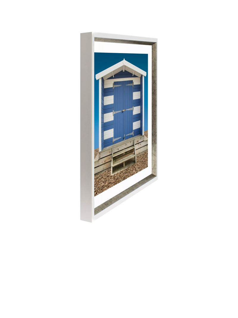 Brookpace Lascelles Beach Hut framed print 66x56cm - British product