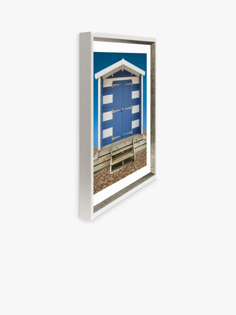 Brookpace Lascelles Beach Hut framed print 66x56cm - British product