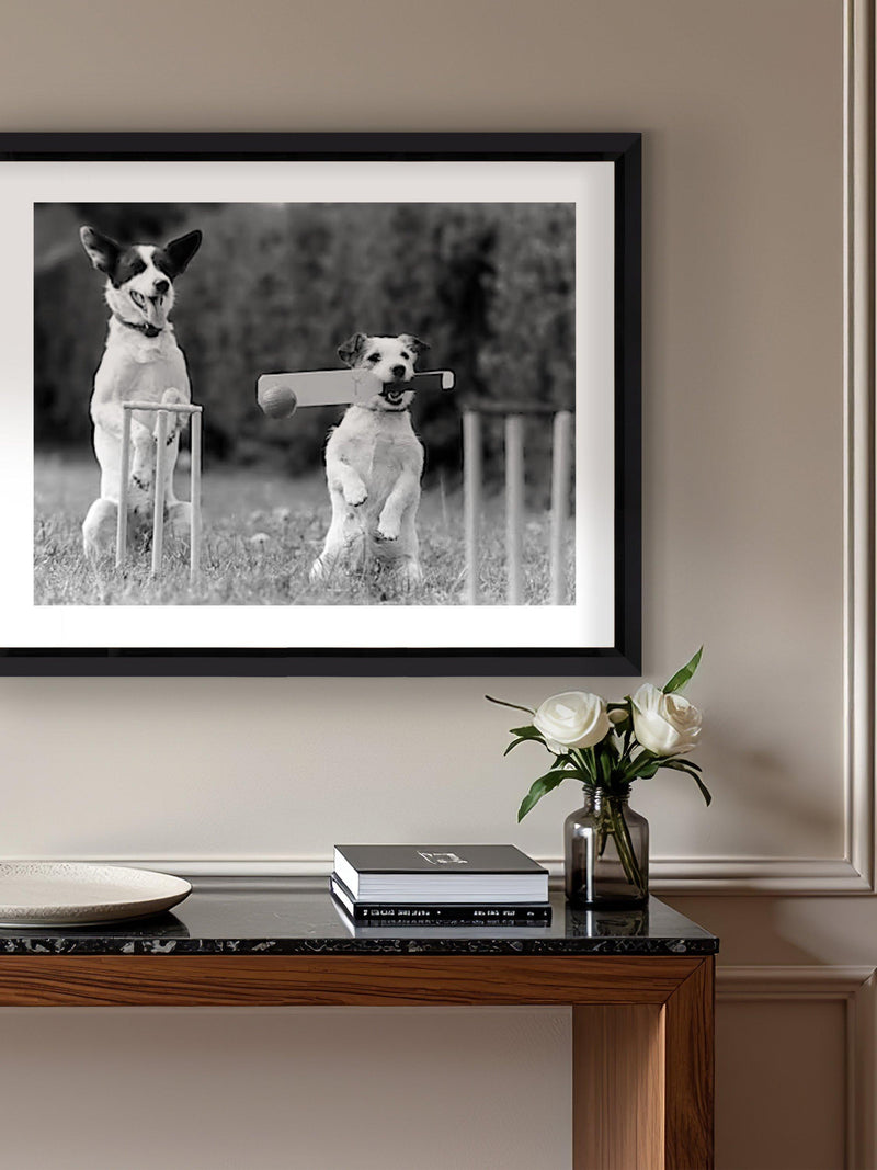 Brookpace Lascelles framed print Cricket in the Park 45x55cm (British brand)
