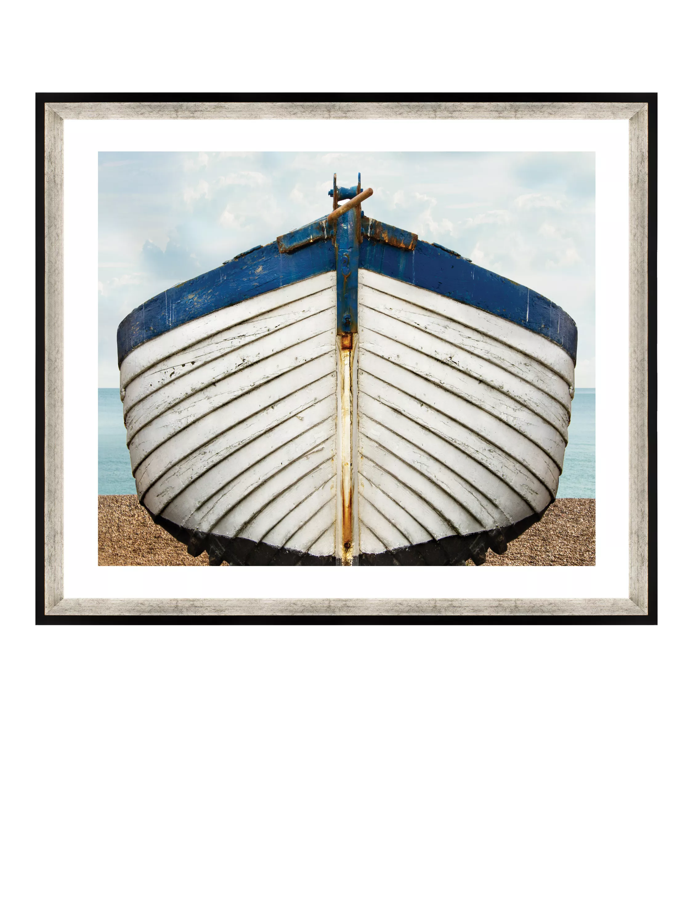 Brookpace Lascelles framed fishing boat print 76x66cm, imported from the UK