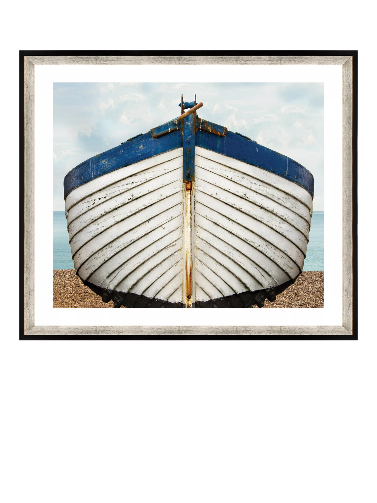 Brookpace Lascelles framed fishing boat print 76x66cm, imported from the UK
