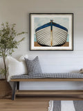 Brookpace Lascelles framed fishing boat print 76x66cm, imported from the UK