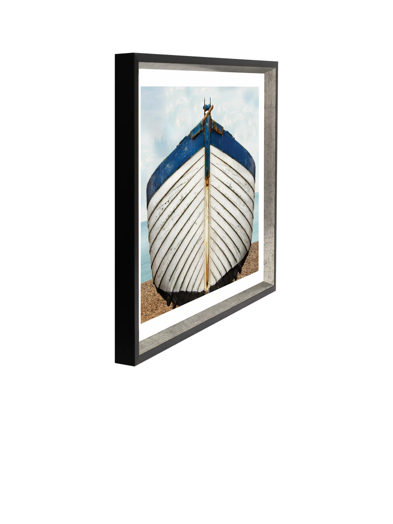 Brookpace Lascelles framed fishing boat print 76x66cm, imported from the UK