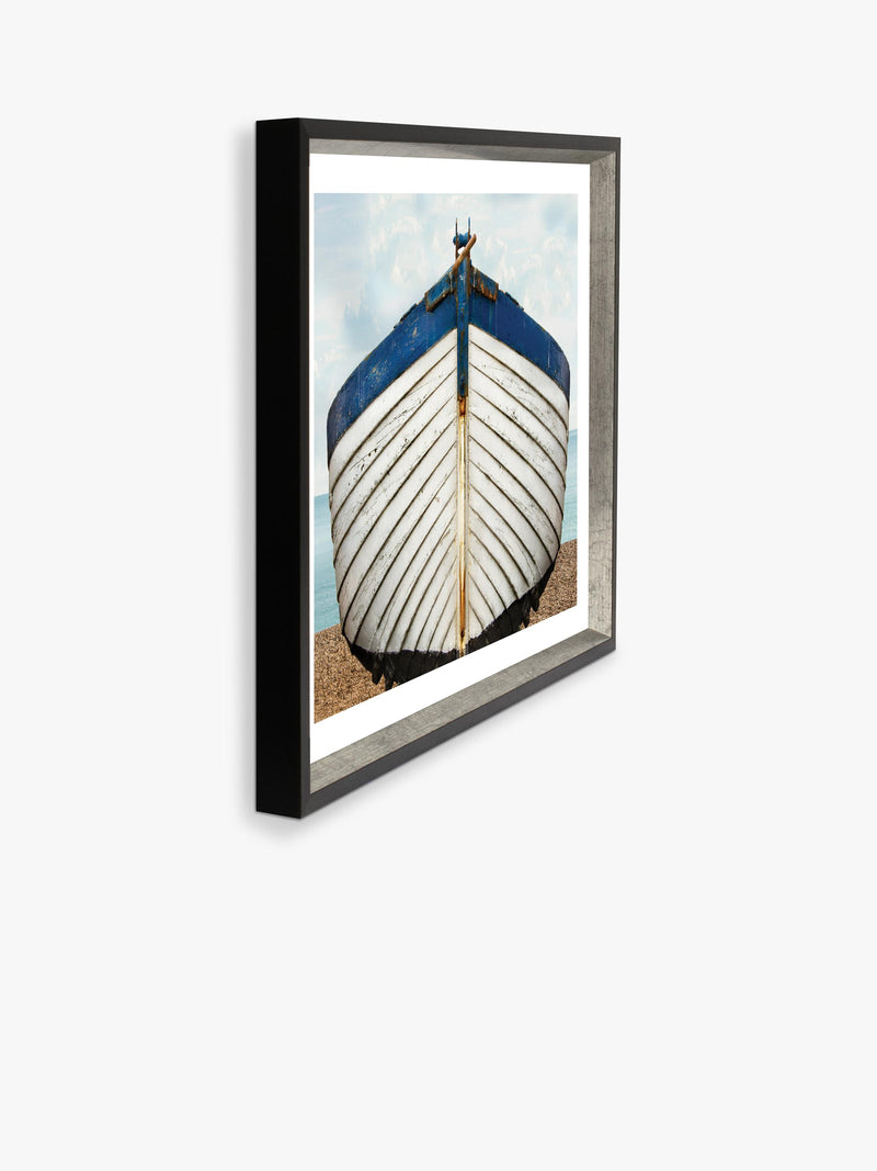 Brookpace Lascelles framed fishing boat print 76x66cm, imported from the UK