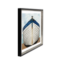 Brookpace Lascelles framed fishing boat print 76x66cm, imported from the UK