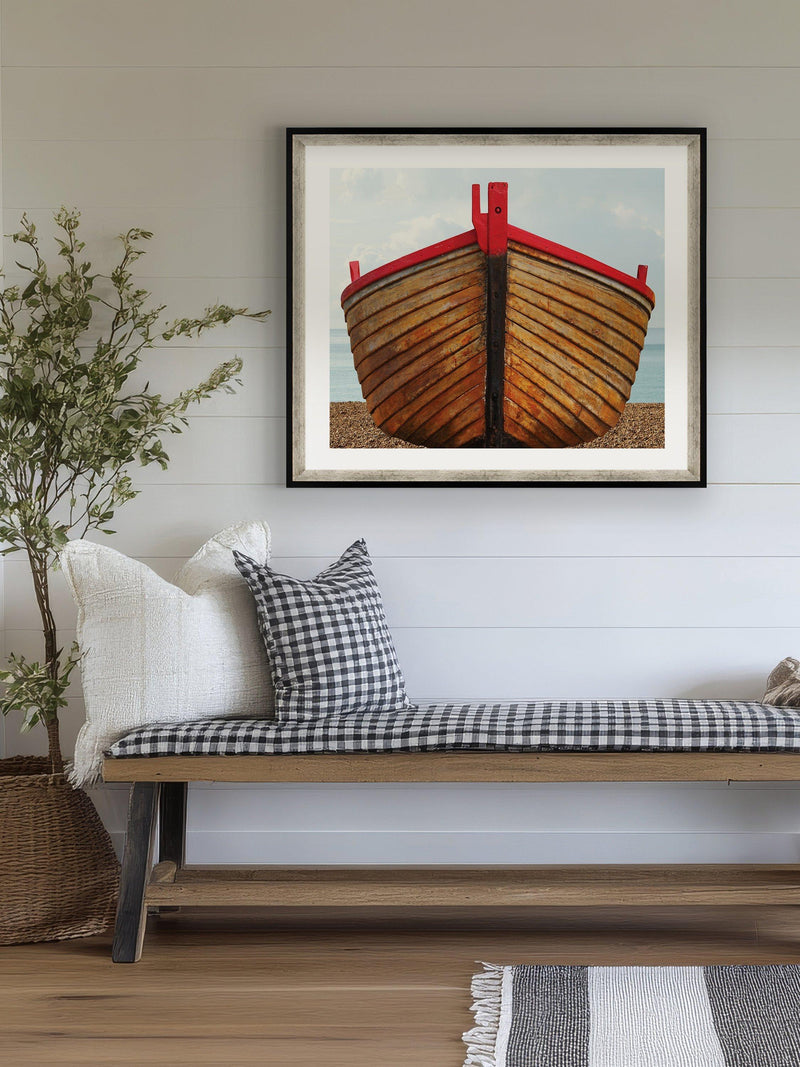 Brookpace Lascelles fishing boat framed print 76x66cm - British product