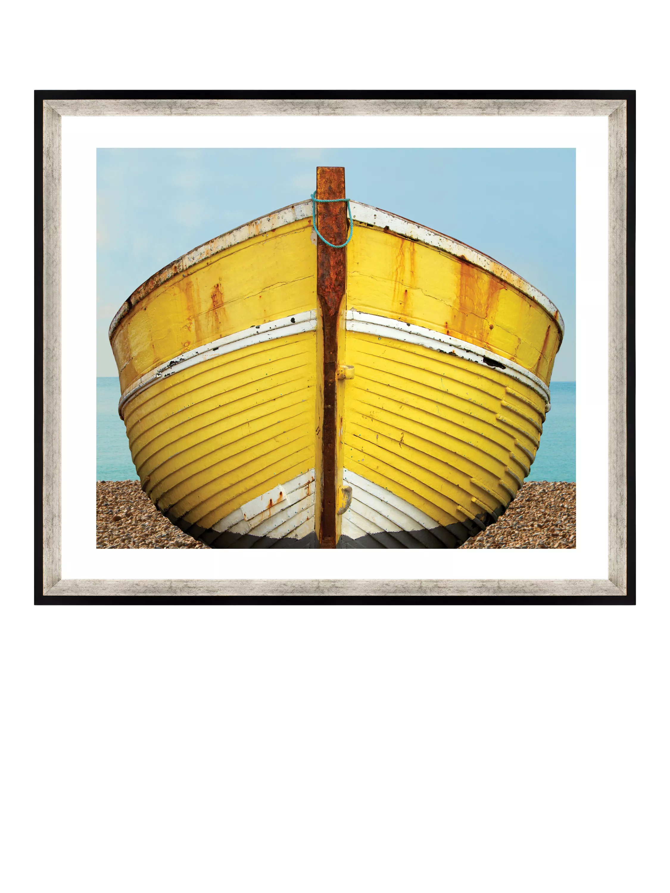 Brookpace Lascelles 'Fishing Boat' Framed Print, 76 x 66cm, Yellow
