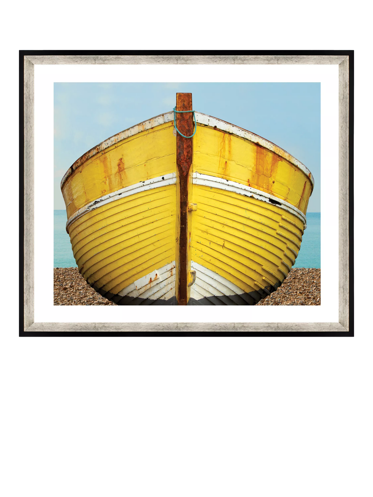 Brookpace Lascelles 'Fishing Boat' Framed Print, 76 x 66cm, Yellow