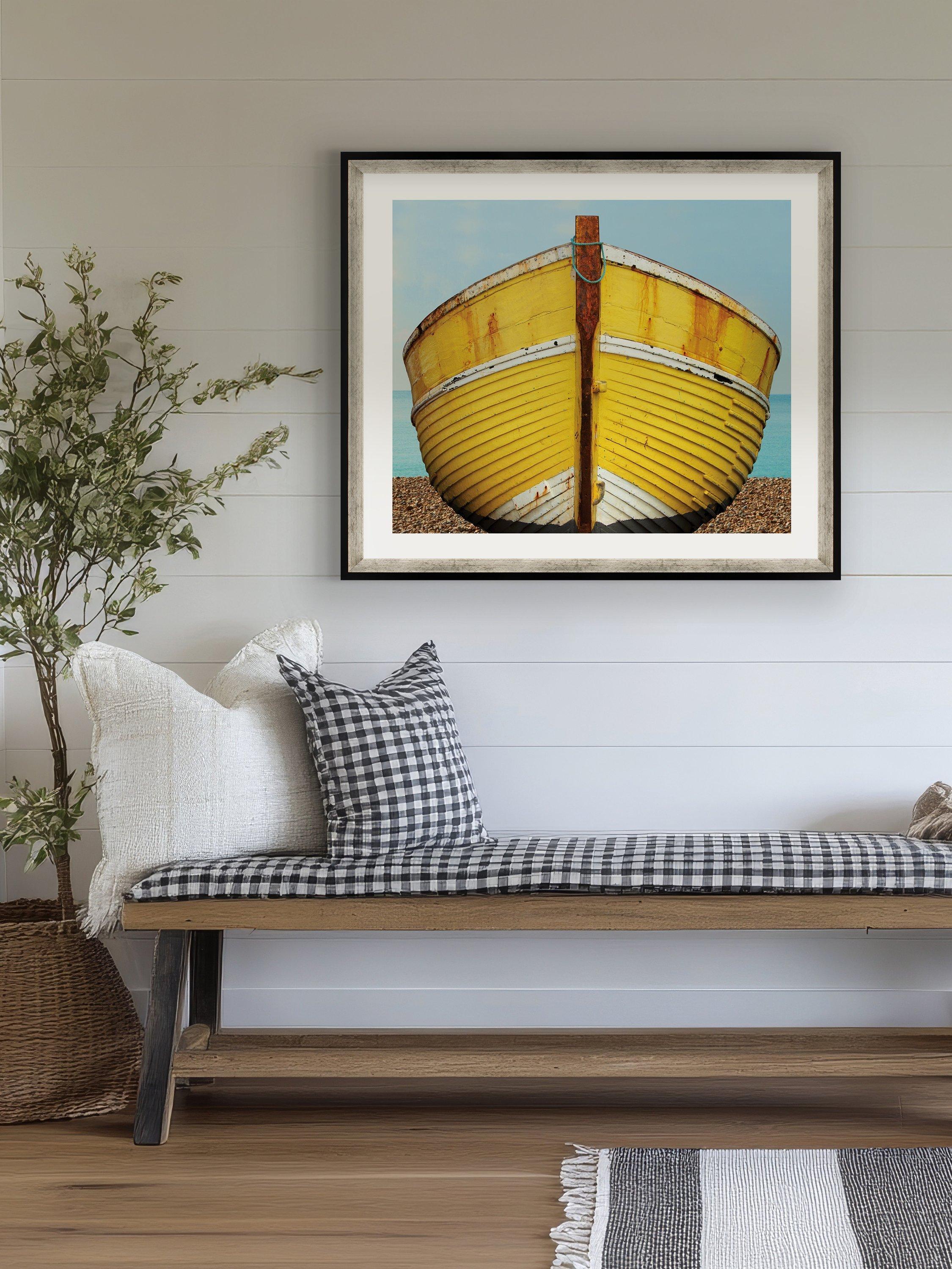 Brookpace Lascelles fishing boat framed print 76x66cm - British product