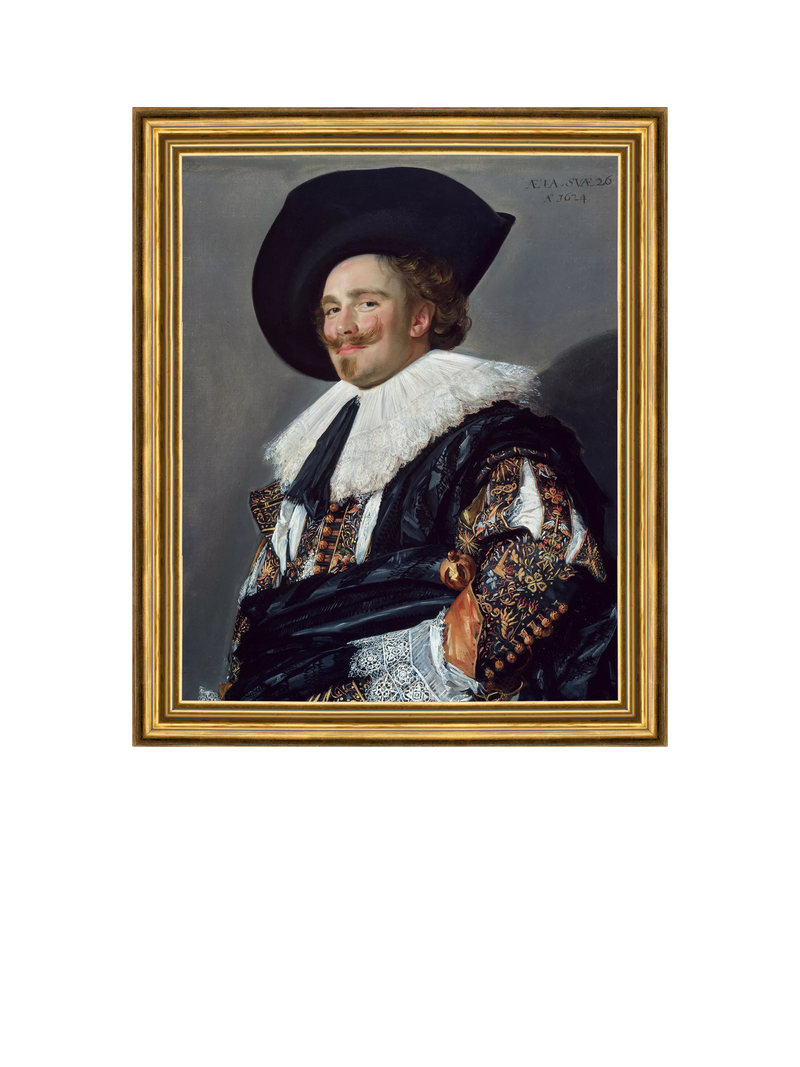 Brookpace Lascelles The Laughing Cavalier framed print 34x29cm (British brand)