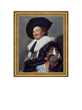 Brookpace Lascelles The Laughing Cavalier framed print 34x29cm (British brand)