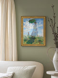 Brookpace Lascelles framed canvas print of Monet's Woman with a Parasol 34x29cm (British brand)