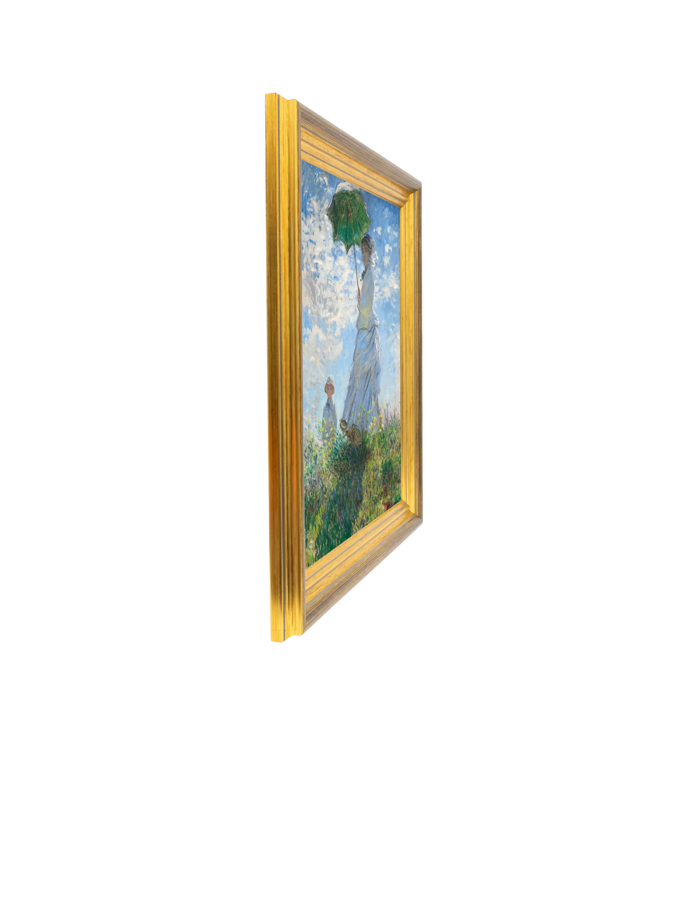 Brookpace Lascelles framed canvas print of Monet's Woman with a Parasol 34x29cm (British brand)