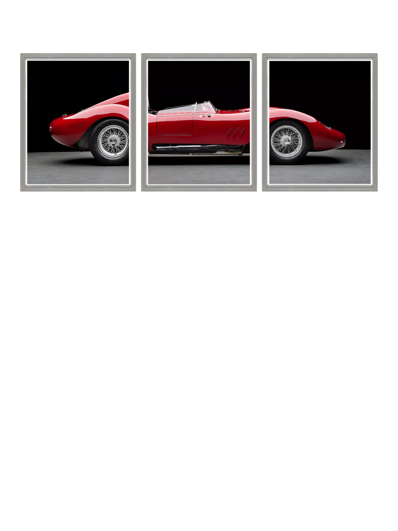Brookpace Lascelles Maserati 250S Fantuzzi triptych print 65x175cm - British product