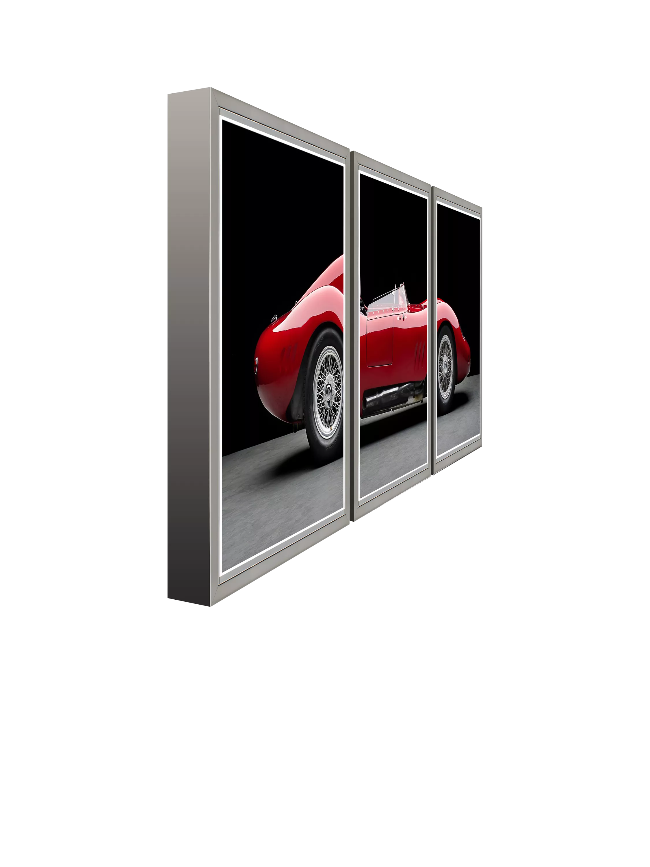Brookpace Lascelles Maserati 250S Fantuzzi triptych print 65x175cm - British product